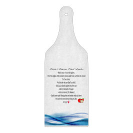 snijplank van receptglas