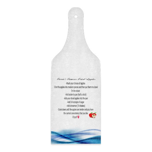 snijplank van receptglas (Voorkant)