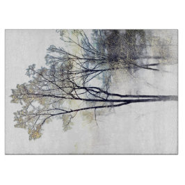 snijplank van winterwoudglas