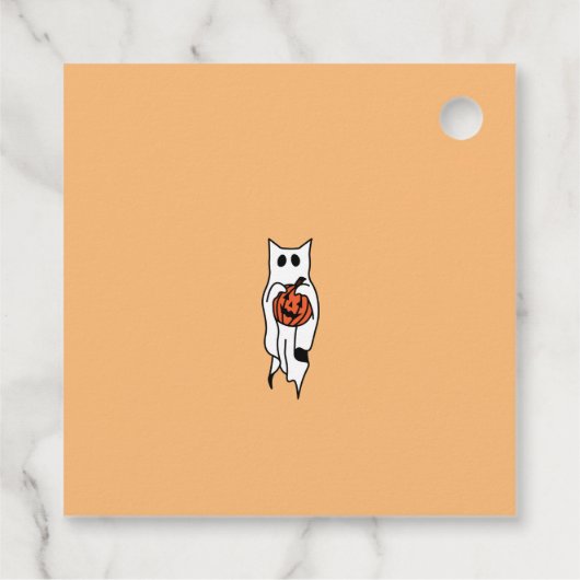 Snijpompoen carving Halloween Gift Label (Achterkant)