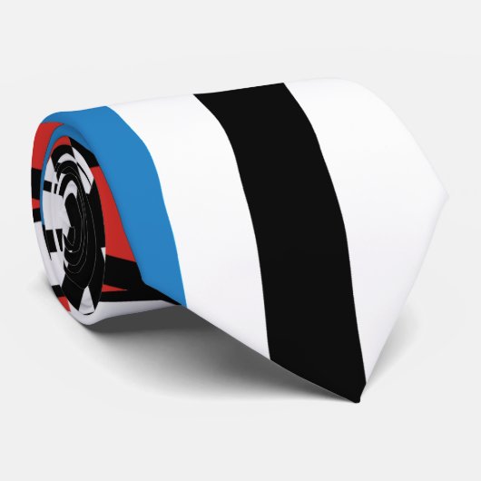 snijpunt van lijnen en planten - Abstracte kunst Stropdas (Opgerold)