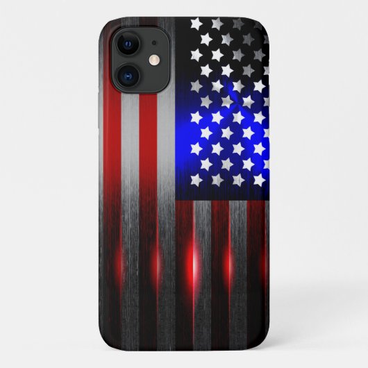 Snijrandlaserknippen Amerikaanse vlag 1 Case-Mate iPhone Case (Achterkant)