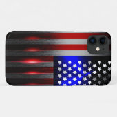 Snijrandlaserknippen Amerikaanse vlag 1 Case-Mate iPhone Case (Achterkant (horizontaal))