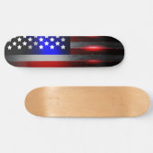 Snijrandlaserknippen Amerikaanse vlag 1 Skateboard (Horizontaal)