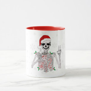 Snip in Spooky Style: Skeleton Coffee Mok