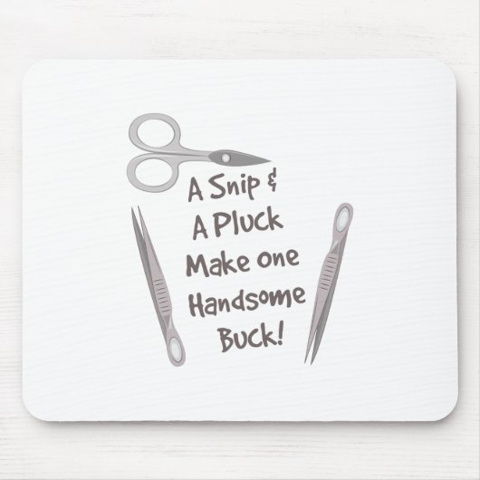 Snip & Pluck Muismat (Voorkant)