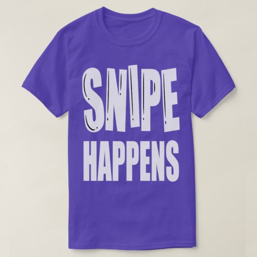 Snipe geluk Funny Snipe Hunting T-shirt (Design voorkant)