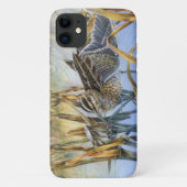 Snipe op een koude ochtend iphone case (Achterkant)