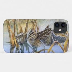 Snipe op een koude ochtend iphone case