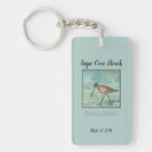 Snipe Shorebird Beach House Vacation Rental Sleutelhanger (Voorkant)