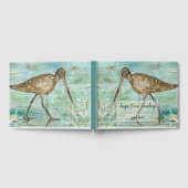 Snipe Shorebird Peinture Beach House Livre d'invit (Complet)
