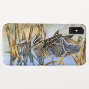 Snipe-vogel-winterochtend iPhone XS Max Hoesje