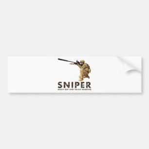 Sniper - Bereik uit Bumpersticker