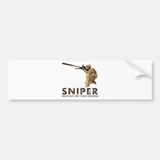 Sniper - Bereik uit Bumpersticker (Voorkant)
