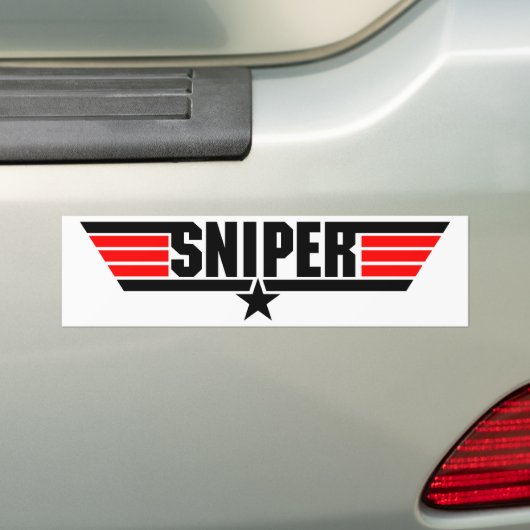 Sniper Bumpersticker (Op auto)