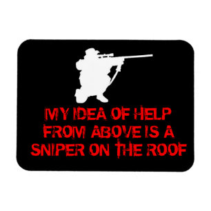 Sniper - Hulp van boven - Fridge Magnet Magneet