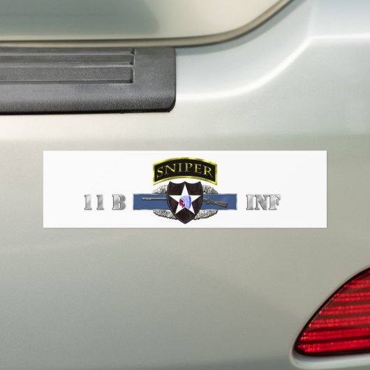 Sniper Tab 11B 2e ID CIB Bumpersticker (Op auto)