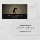 Sniper tactique Carte de visite - Silhouette Desig (Devant / Derrière)