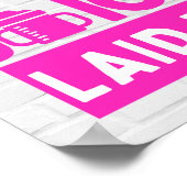 Snippen op melk en sap Roze Hip Hop Poster (Hoek)