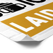 Snippen op melk en sap zwart en goud hip hop poster (Hoek)