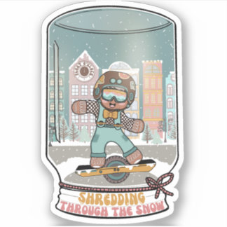 Snipperen door de Sneeuw Sticker 1