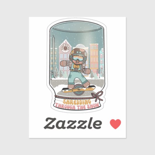 Snipperen door de Snow Sticker 2 (Vel)