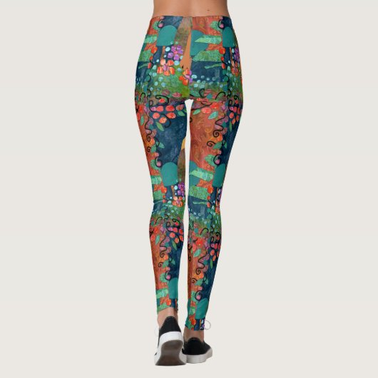 SNIPPETS - groot patroon - de leggings van de Kant (Achterkant)