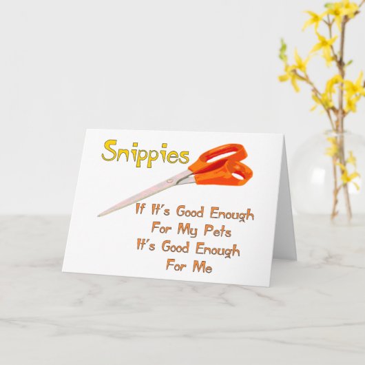 Snippies Kaart (Gele Bloem)