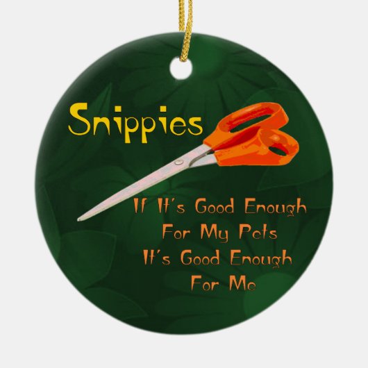 Snippies Keramisch Ornament (Voorkant)