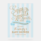 Snips and Snails Baby Boy Baby shower Bienvenue (Recto)