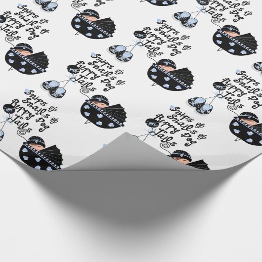 Snips and Snails Boy Baby shower Cadeaupapier (Hoek)