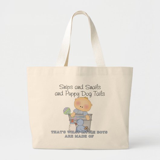 Snips en slakken en Puppy Dog Tails Luiertas Grote Tote Bag (Voorkant)