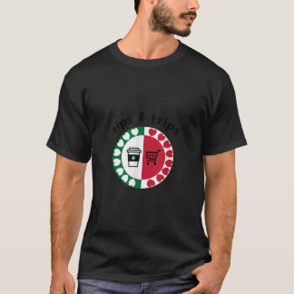 Snips koffie en reizen winkelen t-shirt