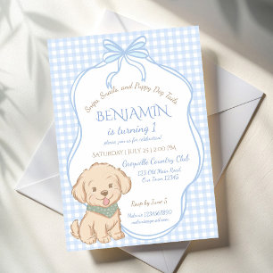 Snips, Slakken, en Puppystaartjes vintage feestje Kaart