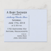 Snips & Snails Baby Boy Blue Shower Invitation (Dos)