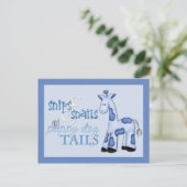 Snips & Snails Baby Boy Blue Shower Invitation (Debout devant)