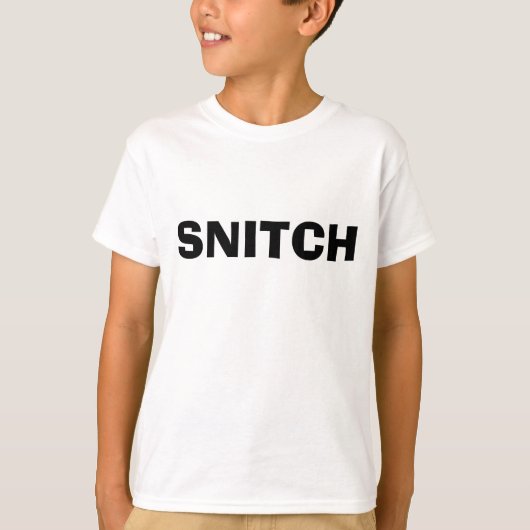 SNITCH SHIRT FOR KIDS (Voorkant)