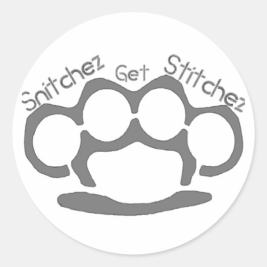 Snitchez Get Stitchez Stickers (Voorkant)