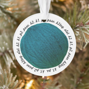 Snitting Lingo Yarn Ball Blauwgroen Crafts Ornament