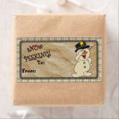 S'no"w Peeking Snowman Gift Labels | Kerstmis (Insitu)