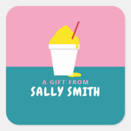 SNOBBELEN VIERKANTE STICKER