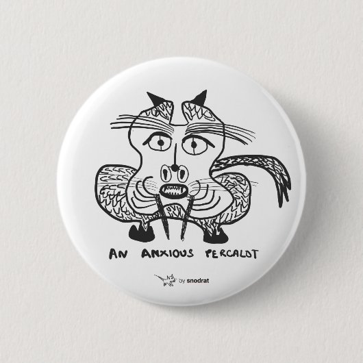 Snode Rat: Een angstig perceel Ronde Button 5,7 Cm (Voorkant)