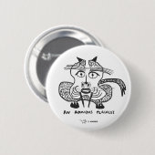 Snode Rat: Een angstig perceel Ronde Button 5,7 Cm (Voorkant /achterkant)