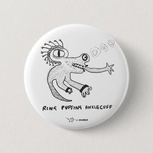 Snode Rat: Ring Puffing Ankle Cuff Ronde Button 5,7 Cm