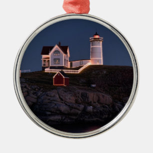 Snoebel met kerstversiering metalen ornament