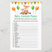 Snoedige naam van babydieren (Voorkant)