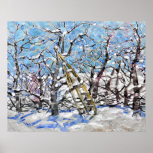 Snoei van appelbomen in de winter  / Kunstenaar La Poster