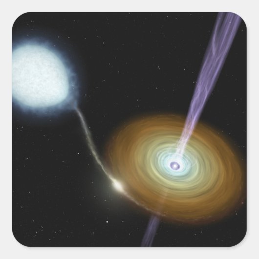 Snoeiers van materiaal vierkante sticker (Voorkant)