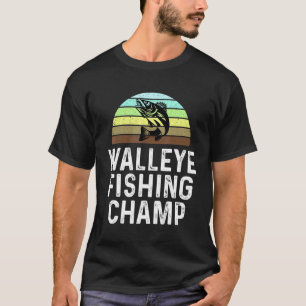 Snoekbaars vissen Kamp visser Zonsondergang Meer V T-shirt