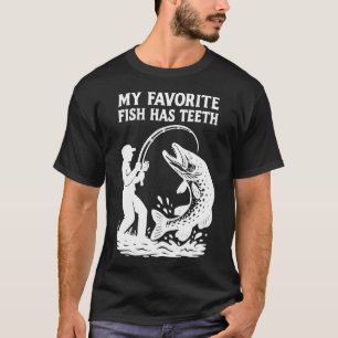 Snoekhengel Silhouet T-shirt – Vis Humor